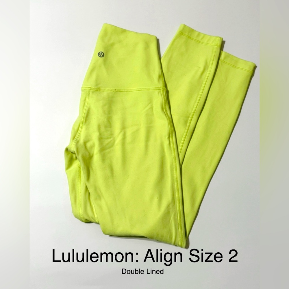 Lululemon Align Neon Yellow Leggings
